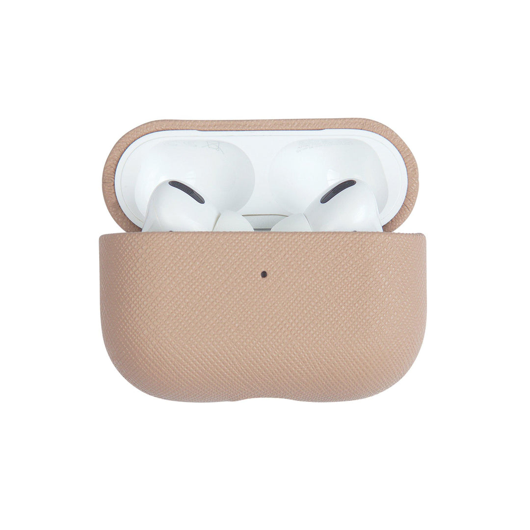 Nude - Saffiano AirPods PRO Case Cover [1st Generation] - THEIMPRINT