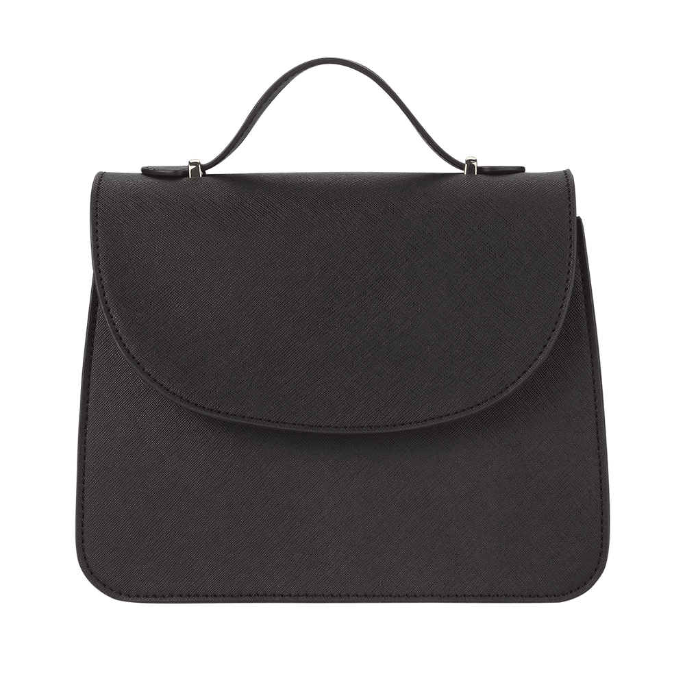 Black - Saffiano Shoulder Bag - THEIMPRINT