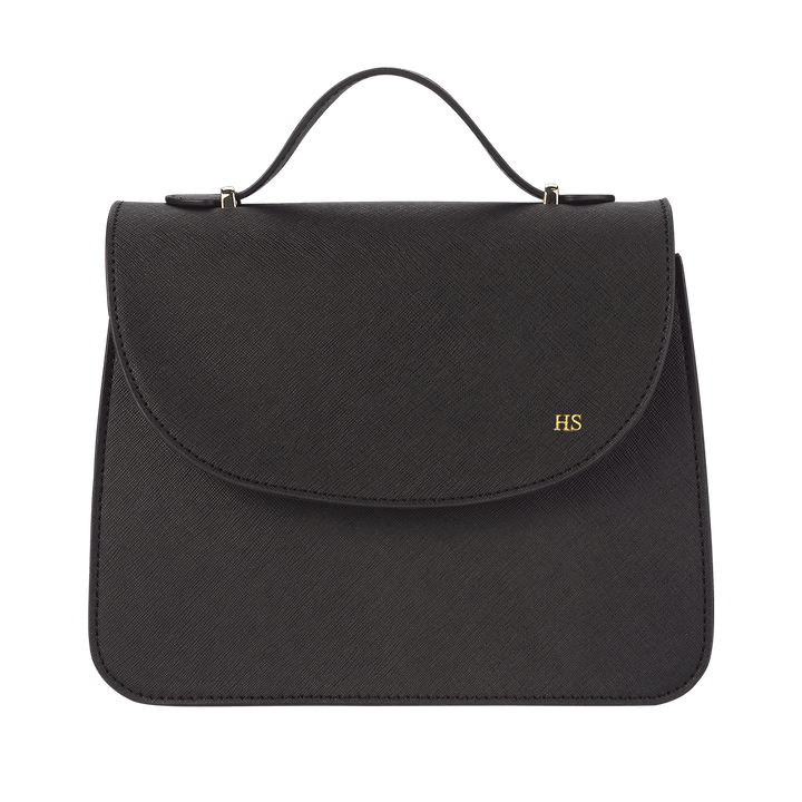 Black - Saffiano Shoulder Bag - THEIMPRINT