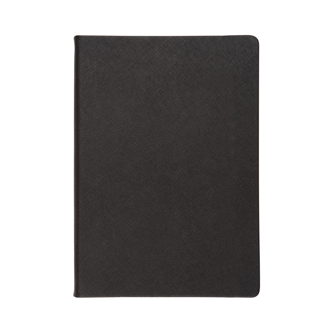 Black - A5 Saffiano Notebook - THEIMPRINT