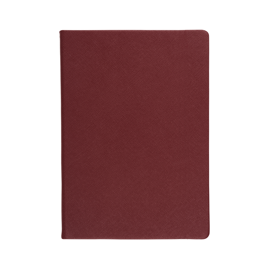 Burgundy - A5 Saffiano Notebook - THEIMPRINT