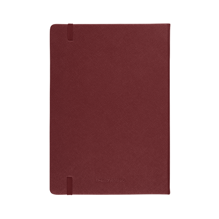 Burgundy - A5 Saffiano Notebook - THEIMPRINT