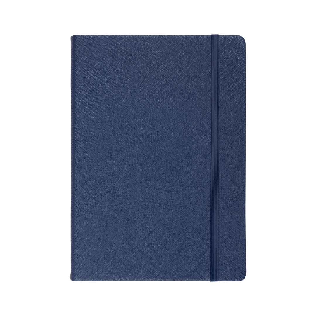 Navy - A5 Saffiano Notebook - THEIMPRINT