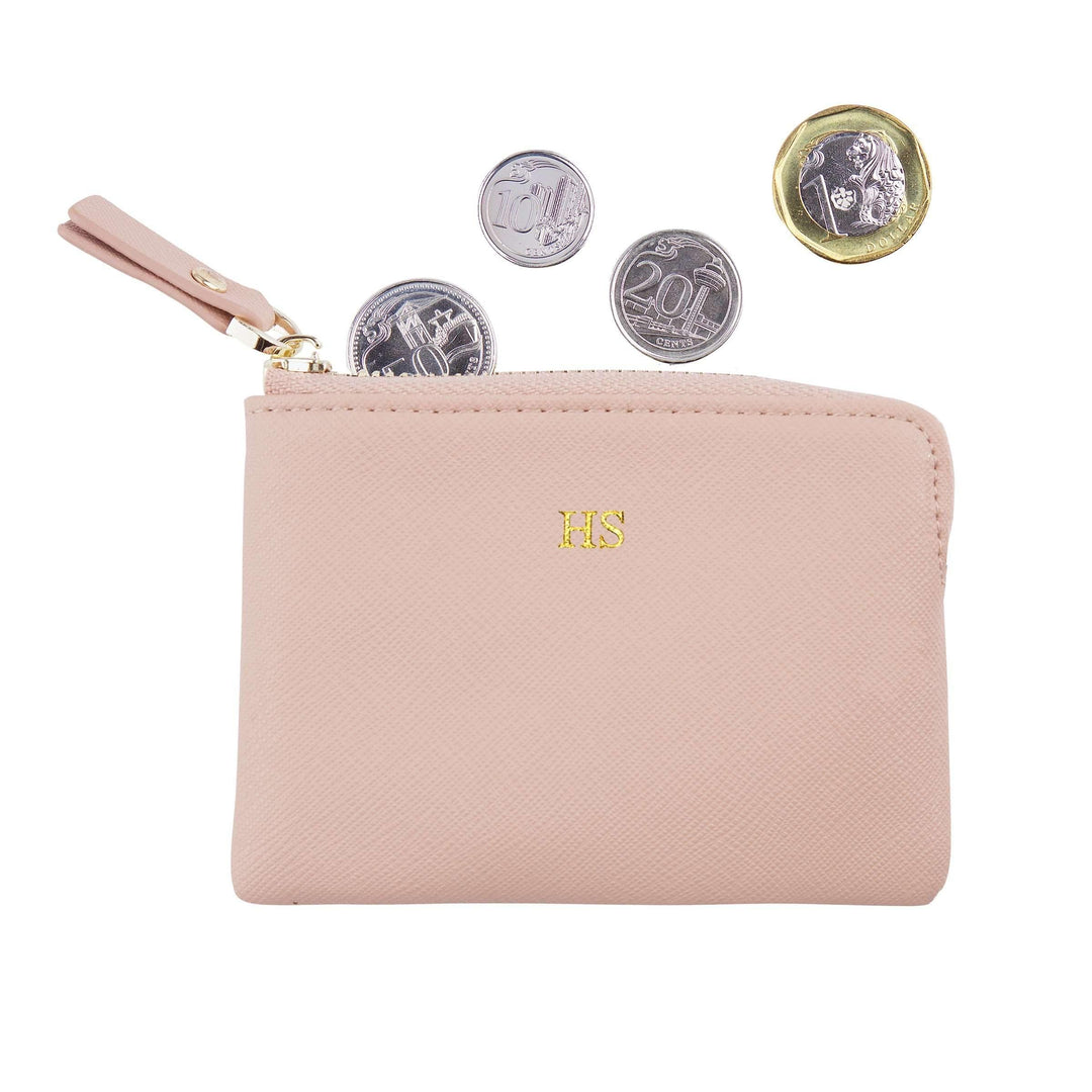 Nude - Saffiano Coin Pouch - THEIMPRINT